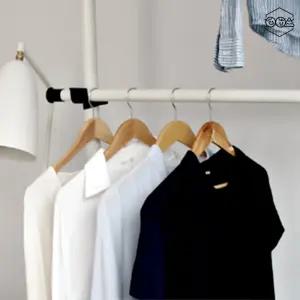 고정식행거 가정용 2단 높이조절 수납 옷걸이 기둥식 스탠드