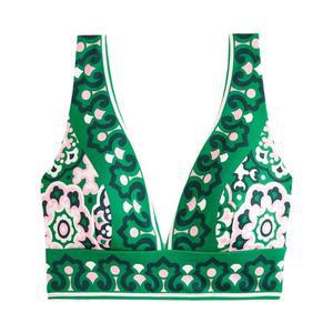 그린 에스닉풍 수영복 휴양지 모스키니