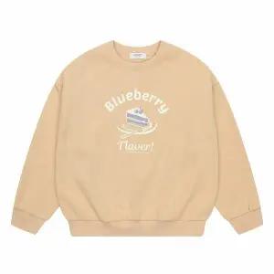 [보리보리/에꼴리에]여아 기모 블루베리 케 맨투맨 티셔츠 21D1464_BE