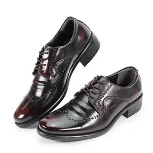 [세자매]고급 컬러 남성 키높이 정장구두 은은한광택 윙팁