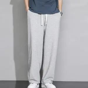 남성 빅사이즈 겨울 기모 와이드 트레이닝 팬츠 루즈핏 밴딩 일자 바지 WI238PN