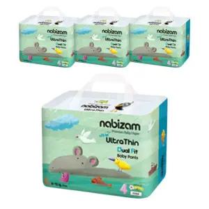 나비잠 울트라씬듀얼핏 (썸머 팬티) 대형 30매X4팩 초강력흡수 무자극원단