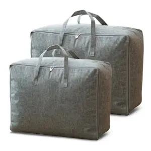 양이온 패브릭 옷 이불정리함 2개 리빙박스 수납함 보관함