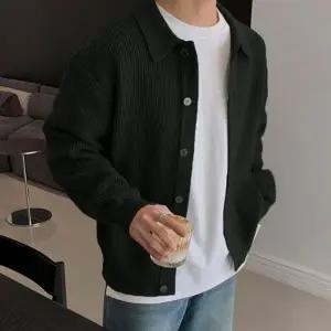 남성 데일리 하찌 니트 카라넥 가디건 자켓 (WFG1W5B)