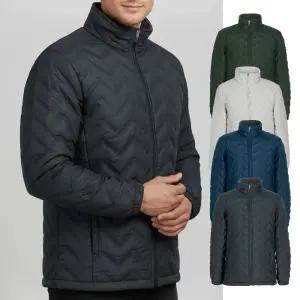 남성 기모 안감 고주파 무봉제 경량 패딩 점퍼 가을 초겨울 필수 작업복 외출복 보온 웰론 아우터 MZ 562