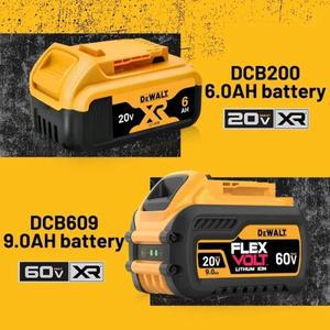 오리지널 DEWALT 60V 9Ah 전동 공구 배터리 호환용 DCB609 고출력 120W 리튬 이온 DCB184 18V