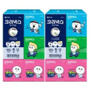 크리넥스 X 오롤리데이 디럭스미니 미용티슈 2겹, 230매, 6입, 2개