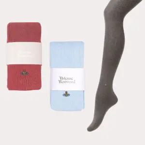 비비안웨스트우드 원포인트 ORB 리브 골지 타이즈