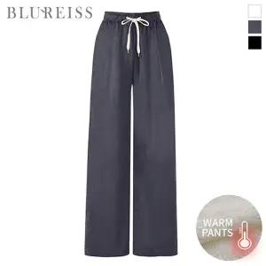 [블루레이스] 융기모밴딩벨벳와이드팬츠_BI5W1PT7111