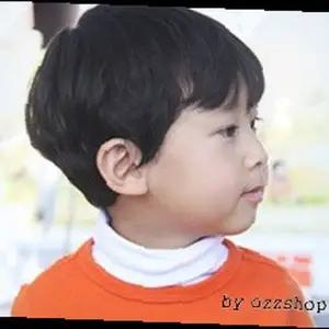 아동 목폴라 면소재 단색 기본형 유아 폴라티셔츠 목티 실내복 데일리웨어