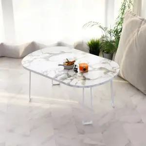 타원 접이식 좌식 거실테이블 밥상 /간이테이블/접이식/밥상/보조/소형/원룸용/좌식용/거실/손님상/찻상/가