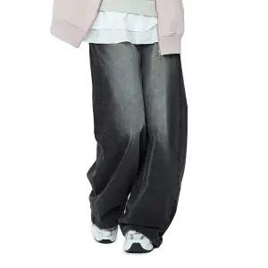 [소이] 여자 겨울신상 사이드폴딩와이드기모블랙진(25W5256)