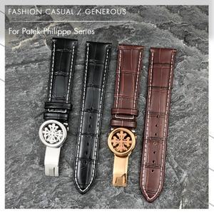 [호환품] 가죽 시계 밴드 파텍 PP 필립 5167 5227 블랙 블루 다크 브라운 호환 악어 패턴 스트랩 19mm 20mm