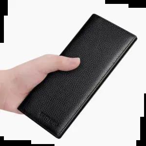 성인 가죽 장지갑 남자 슬림형 도난방지 수납 심플
