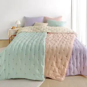 쁘리엘르 플로리 자수 워싱 간절기 이불Q