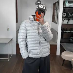 라이 남자 루즈 오버핏 라이트 후드 경량 패딩 점퍼 집업