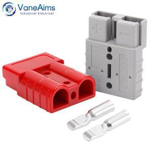 고전류 지게차 배터리 전원 커넥터 전기 와이어  플러그 자동차 충전 50A 600V 1 개