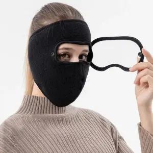 겨울 방한 고글마스크 오토바이 자전거 마스크 안면 얼굴 보온 기모 귀마개 1+1