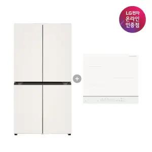 LG 디오스 오브제컬렉션 매직스페이스 냉장고 + LG 디오스 인덕션 (T875MEE111 + BEI3QKHLOE)