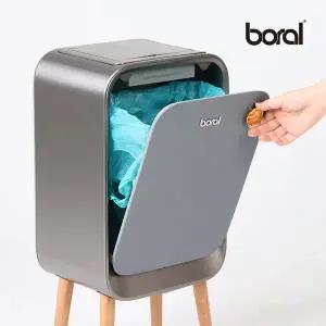 [보랄] 더블도어 센서 휴지통 20L HNZ-C107K