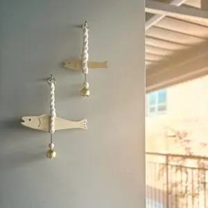 액막이 행운 집들이 선물 우드 명태 도어벨 현관 풍경 종 도어벨 개업선물