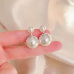 진주귀걸이 진주 스노우볼 크러치 스노우볼귀걸이 결혼식귀걸이 볼귀걸이
