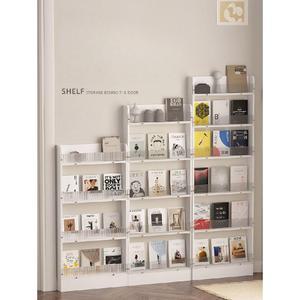얇은 선반 초슬림 책장 수납 진열대 문뒤책장 간격 3층 180x60x12 4단 6단