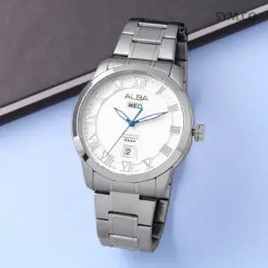 알바 AV3275X1 클래식 로마 데이데이트 아날로그 정장 남자 메탈 시계 d