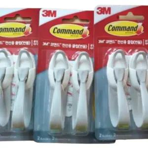 3M Command 전선용 클립 17304(번들) 벽걸이 후크 훅 전기선 정리