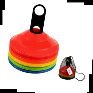 고무라운드마커 키더스 접시콘 축구 라운드 마커 훈련콘 세트 40개