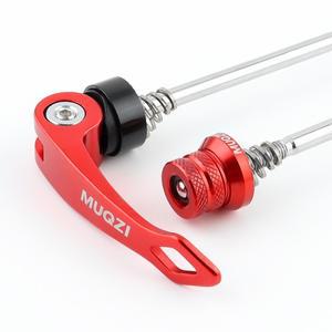 MUQZI 1 쌍 자전거 QR 허브 퀵 릴리스 레버 MTB 도로 액슬 꼬치 앞바퀴 100mm 뒷바퀴 135mm