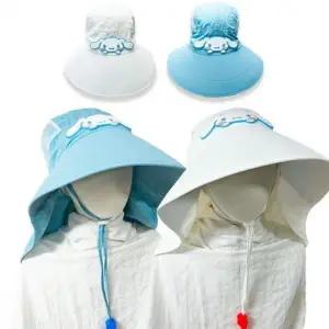 [하프클럽/셀러허브_여성트랜드패션]시나모롤 여름 모자 썬캡 플랩캡