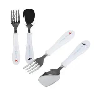 아기 어린이 스푼 포크 세트 수저 어린이집 유치원 (WFII3R7)