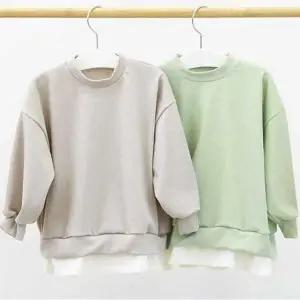 [하프클럽/셀러허브_여성트랜드패션]가을옷 실내복 레이어드 맨투맨티 캐