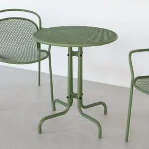 [체어팩토리]더치 테이블 철제 철재 원형 메쉬망 테라스 야외용 카페 펜션 업소 아웃도어