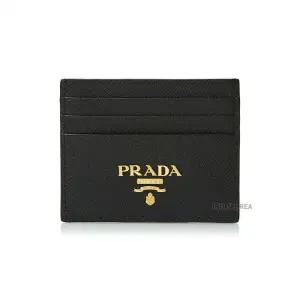 [라벨루쏘]  FW25 여성 메탈 로고 카드지갑 1MC025 QWA F0002