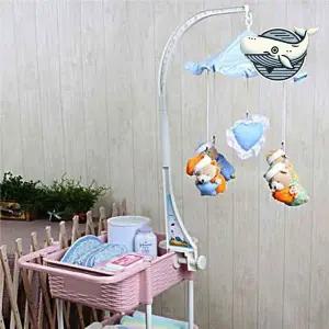 [하프클럽/]아기 침대 기저귀 수납모빌 거치대 간편 정리대