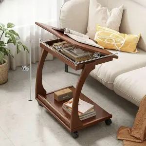 테이블 조절 원목 이동 호두색 책상 각도 독서 탁자 미니멀