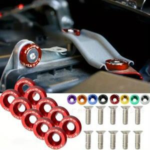 M6 볼트 세트 JDM  와셔 자동차 수정 가스켓 나사 범퍼 엔진 알루미늄 오목  호환 용 육각 패스너