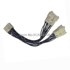 자동차 CD MP3 플레이어 스플리터 Y 케이블 리텐션 하네스 도요타 5  7 커넥터용