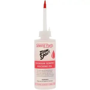 줌 스파우트 오일러가 장착된 프리미엄 재봉틀 오일 유연한 텔레스코핑 스파우트가 스테인리스 릴리 화이트