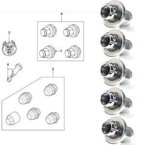 재규어용 C2C35294 휠 매트 카펫 러그 너트 M12x1.5 S-Type XE XF XJ 전후방 알로이 휠용