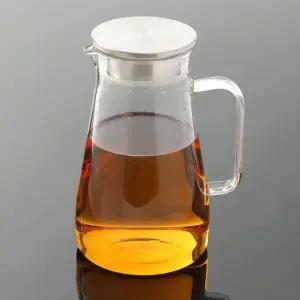 스포츠물통 홈카페 1.5L 내열유리 물병 손잡이 다용도