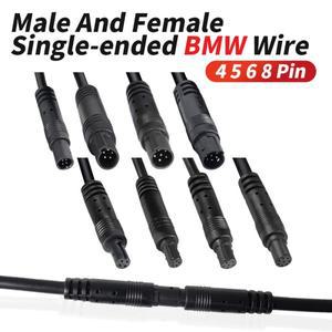 BMW 호환 차량용 구리 4 5 6 8핀 암수 연결 케이블 주행 기록 장치 후방 카메라 비디오 신호 연장선