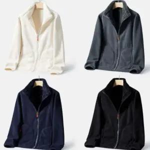 양털 플리스 양면 집업 남성 점퍼 ON-JUA-QWFLA3HX