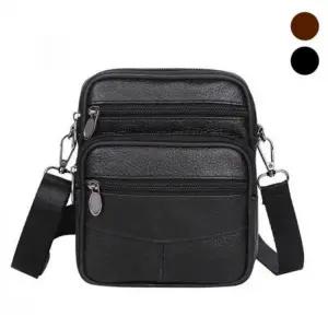 [하프클럽/]보조가방 트렌드 올 남성 수납력 소가죽 여행일상 미