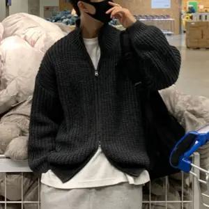 남성 투웨이 지퍼 캐주얼 니트 집업 DMS-JUA-Q4262984