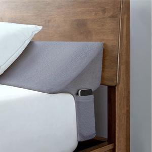 SLIGUY 퀸 사이즈 침대 웨지 베개 헤드보드 매트리스 베드 갭 필러 헤드보드와 사이의 채우기(0-17.8cm(0-7인치)) 수면 등받이 베개용(그레이 152.4cm x 25.4