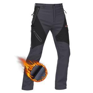 타코센 남성 스키 야외 겨울 보온 작업용 팬츠 플리스 카고용 스노우 방수 안감 바지 등산