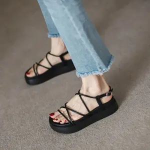 여성통굽샌들 아쿠아신발 여름구두 바캉스 통굽 슬리퍼